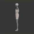 Stylish Pink Sleeveless Women Dress with Casual Design and Comfort Fit