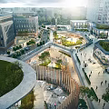 Modern Industrial Factory Park Featuring Multiple Buildings Green Areas And Planned Layout