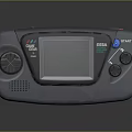SEGA Classic Gray Handheld Gaming Console Featuring Screen And Control Buttons 3d model