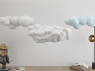 Modern lamp combination chandelier villa chandelier art hanging cloud chandelier model