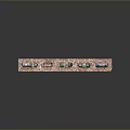 Vintage Model Train with Steam Locomotive and Multiple Carriages on Red Tracks Display Base