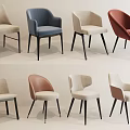 Modern Upholstered Accent Leisure Chairs In Multiple Colors With Stylish Designs And Wooden Legs