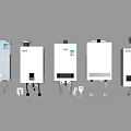 Various White Gas Water Heater Models For Home Daily Appliances