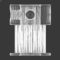 Silver Metal Timing Pulley With Grooved Surface Central Hole And Side Hole