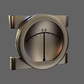 Industrial Equipment Analog Pressure Gauge with Metal Frame and Calibrated Scale and Precision Pointer Indicator