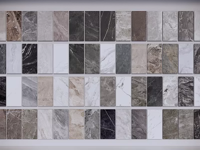 Modern Marble Wall Panel Stone Wall Panel Tile Background Wall 3d model