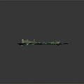 Green Sunken Ship Model as Water Transport with Metal Structure and Detailed Design