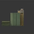 Storage Equipment Collection Featuring Metal Shelves Cabinets Boxes And Gas Cylinders
