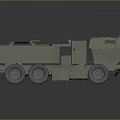 Military Green Heavy Duty Six Wheeled Cargo Truck With Armored Cab Design