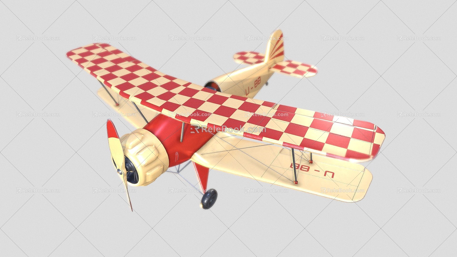 Modern Aircraft Biplane Fighter Sukhoi Sukhoi Aerobatic Aircraft Helicopter 3d model