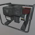 Portable Industrial Generator With Metal Frame Control Panel And Fuel Tank