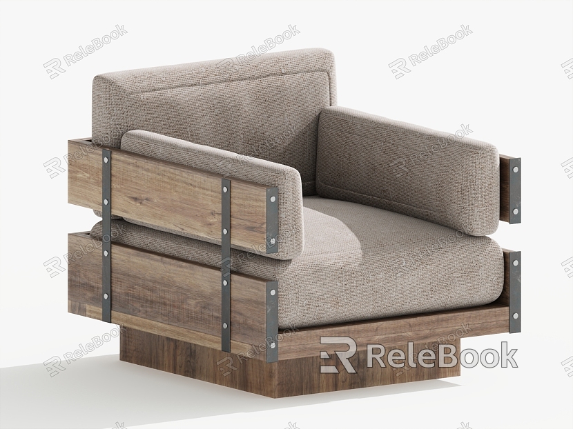 Single sofa single chair leisure chair model