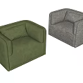 Single sofa 3d model