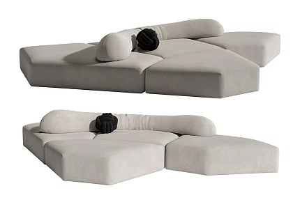 Edra Rock Sofa 3d model