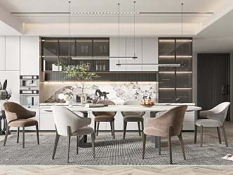 Modern Restaurant 3d model