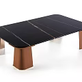 Elegant Modern Coffee Table With Black Marble Top Gold Veins And Metal Legs