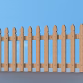 Wooden Picket Fence For Garden Decoration With Classic Design And Natural Color