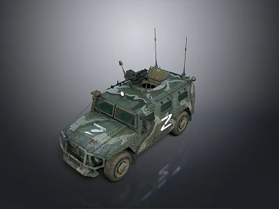 Bulletproof Car Armed Jeep Armed Car Armed Bulletproof Car Military Jeep Off-road Jeep Humvee 3d model