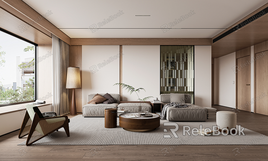 modern living room model