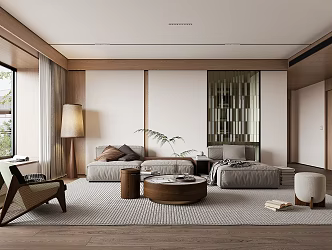 modern living room 3d model