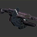 Modern Gun Sci-Fi Firearms Sci-Fi Game Gun Games Firearms Game Gun 3d model