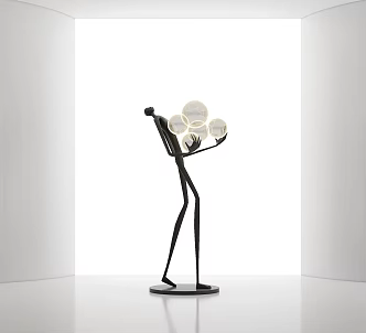 Modern special-shaped floor lamp sculpture floor lamp 3d model