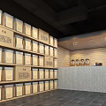 Modern Milk Tea Shop With Glass Doors Outdoor Seating And Wooden Counter