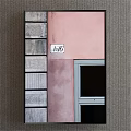 Building Exterior With Pink And Gray Walls House Number 14/6 And Window
