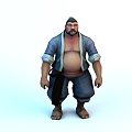 Peasants, ancient people, butchers, film and television roles 3d model