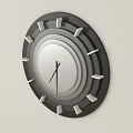 Modern Minimalist Wall Clock With Concentric Rings And Black Frame Design