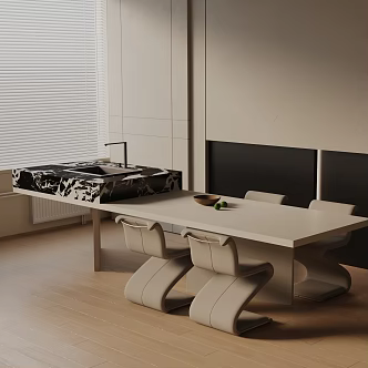 Modern table combination 3d model