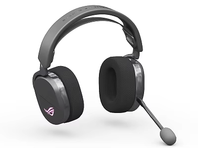 High Quality Gaming Headphones Audio With Built In Microphone And Cushioned Ear Cups 3d model