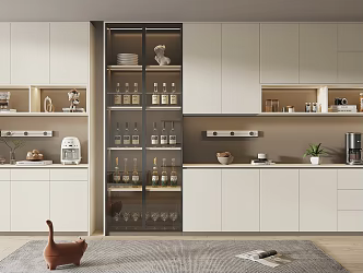 Modern Wine Cabinet 3d model