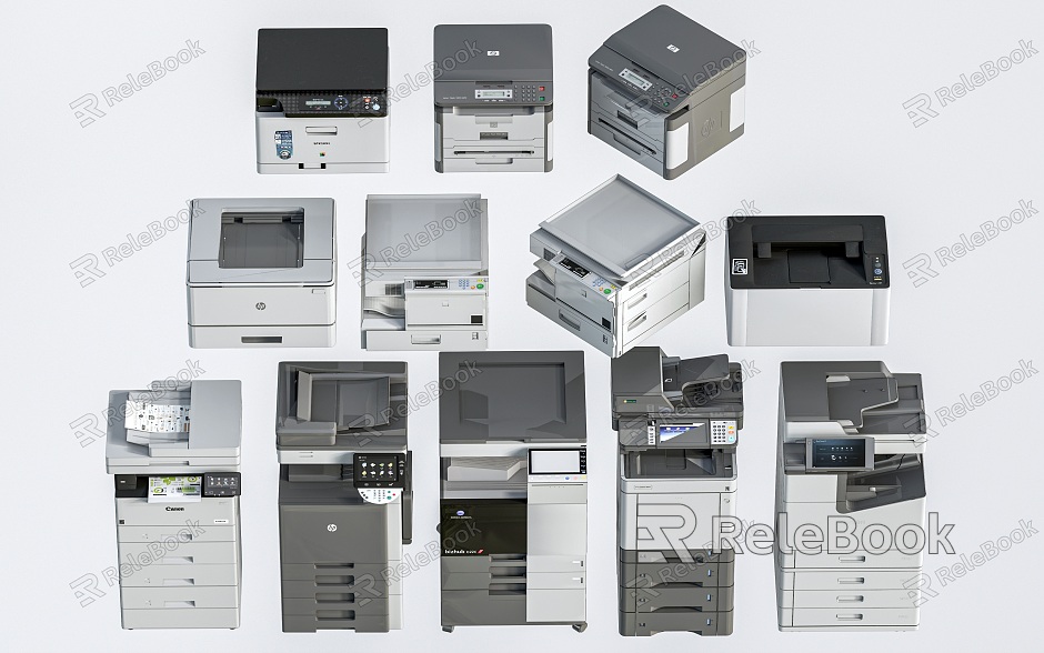 Modern Printer Printer Combination Office Supplies Office Equipment model