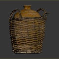 Basket Bamboo Basket Straw Basket Vegetable Basket Egg Basket Storage Basket Bamboo Basket Storage Basket Bamboo Blue 3d model