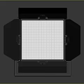Professional Lighting Fixture Combination With Black Housing Grille Design And Studio Illumination