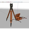 ZEISS theodolite measuring instrument 3d model