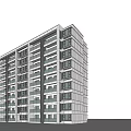 Modern Multi Storey Apartment Building Exterior Design With Windows And Balconies