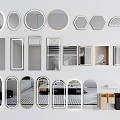 Different Shaped Decorative Wall Mirrors And Home Furniture Design Ideas