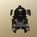 Vintage Steam Train With Black Body Red Wheels And Classic Design
