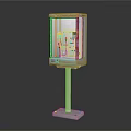 Sturdy Equipment Enclosure With Transparent Protective Cover And Green Control Panel On Stand