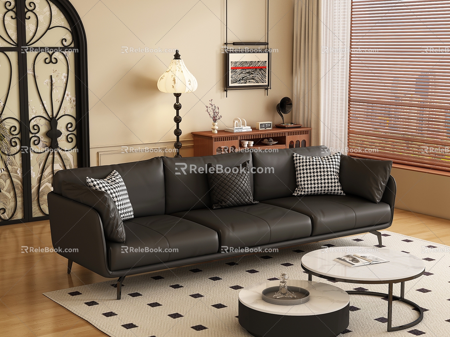 Middle Style Living Room model