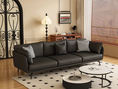 Middle Style Living Room 3d model