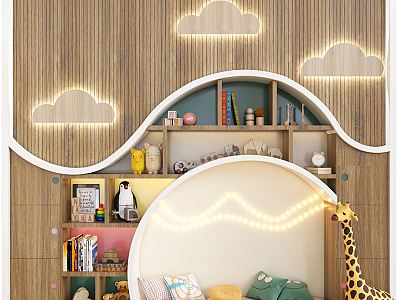 Modern toys children's furniture lights model