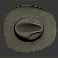 Stylish Gray Wide Brimmed Hat With Light Colored Band For Daily Casual Use