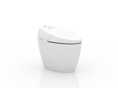 Modern White Smart Toilet Design With Sleek Features And Clean Lines 3d model