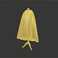 Elegant Beige Cape With Soft Fabric And Floral Embroidered Patterns On Wooden Mannequin