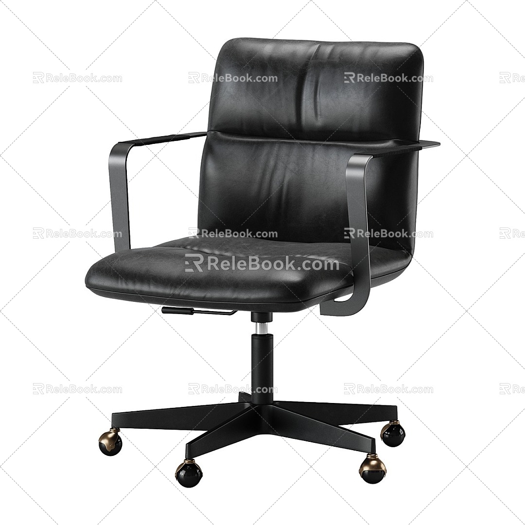 Modern minimalist office chair 3d model