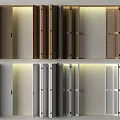 Modern Interior Folding Doors With Wooden And Aluminum Louvered Design For Home Space Partition