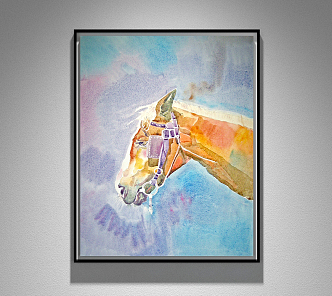 Modern Animal Painting Animal Hanging Painting 3d model